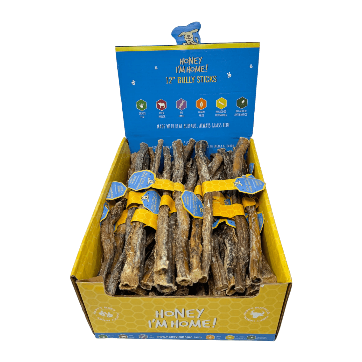 Honey I'm Home - Buffalo Bully Stick 12 inch