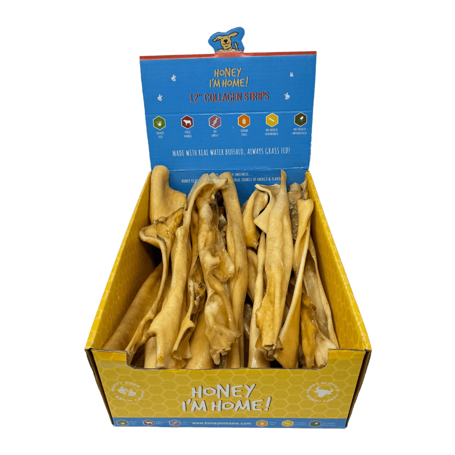 Honey I'm Home - 6" Buffalo Collagen Strips