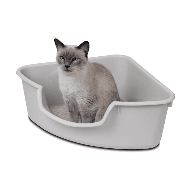 Smart Cat - Pioneer Pet Corner Litter Box Gray